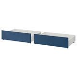 MALM Rangement pr lit haut, bleu, 200 cm