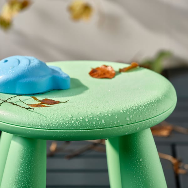 MAMMUT Tabouret enfant, intérieur/extérieur/vert clair