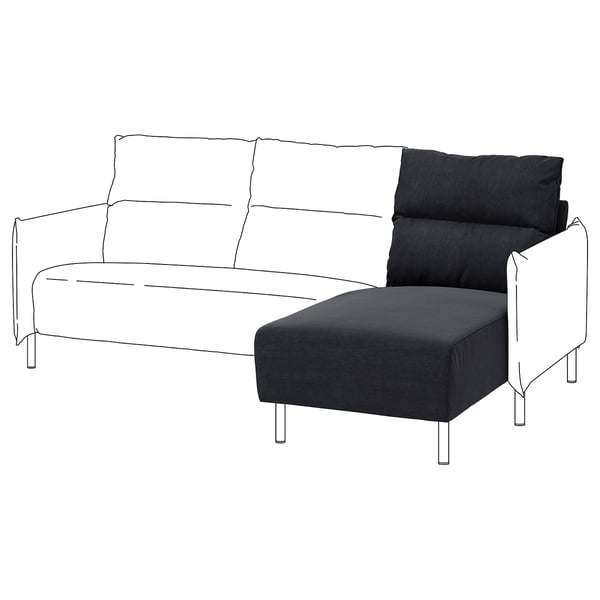 MANNARP Housse méridienne, Saxemara bleu noir
