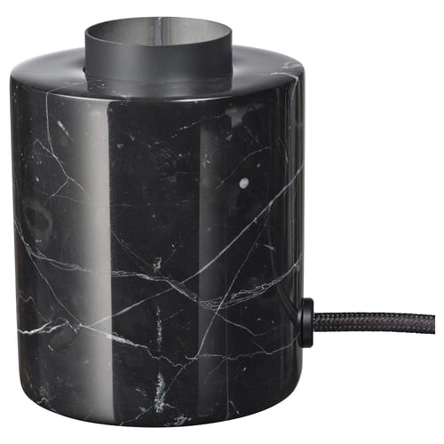 MARKFROST Lampe de table, marbre noir