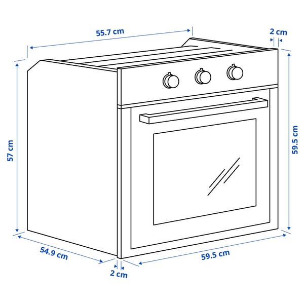 MATÄLSKARE Four à air pulsé, IKEA 300 acier inoxydable