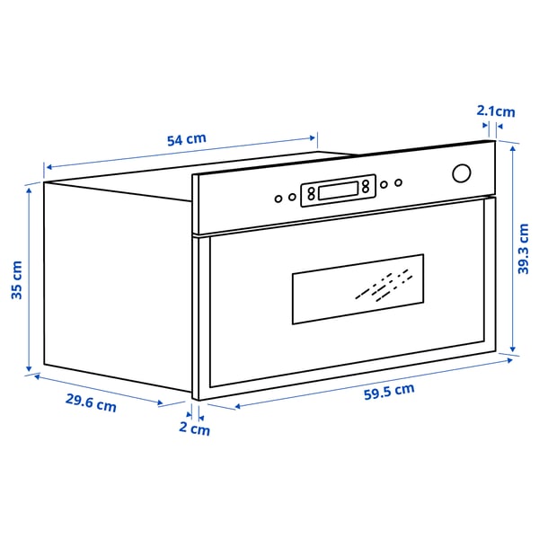 MATÄLSKARE Four à micro-ondes, IKEA 300 acier inoxydable