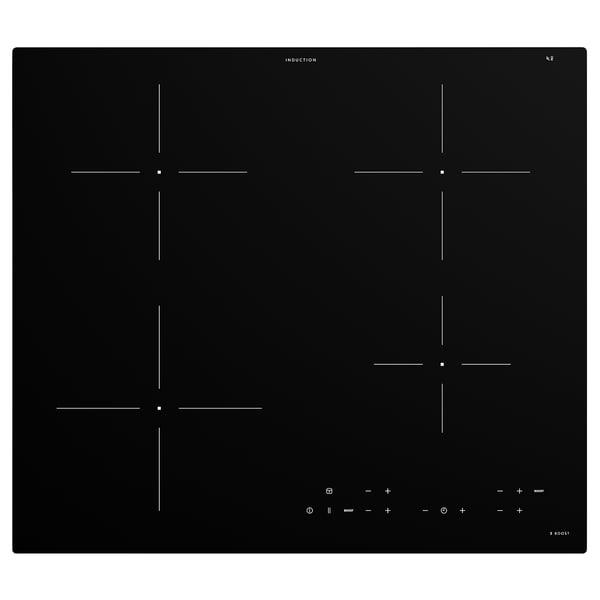 MATMÄSSIG Plaque de cuisson à induction, IKEA 300 noir, 59 cm