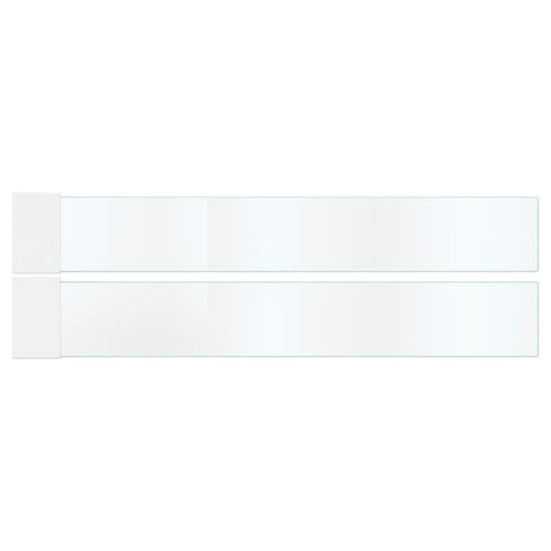 MAXIMERA Face latérale de tiroir, moyen, verre, 37 cm