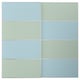 MEHAMN Jeu 2 ptes coul, aluminium double face/bleu clair vert clair, 200x201 cm