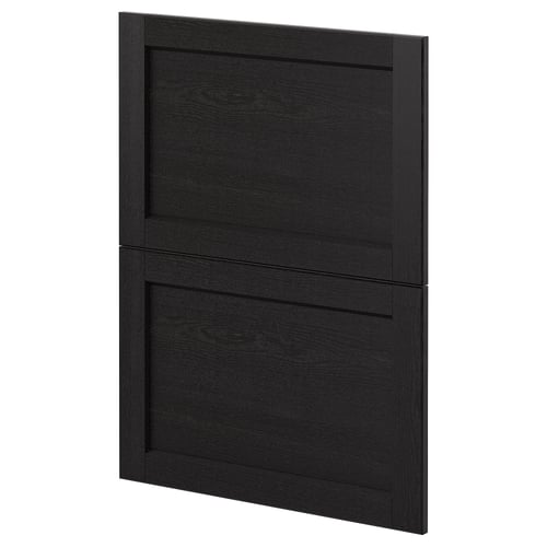 METOD 2 faces pr lave-vaisselle, Lerhyttan teinté noir, 60 cm
