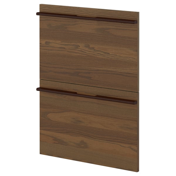 METOD 2 faces pr lave-vaisselle, Stensta placage frêne brun foncé, 60 cm