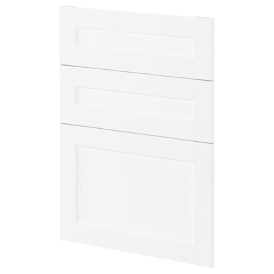 METOD 3 faces pr lave-vaisselle, Enköping blanc/effet bois, 60 cm