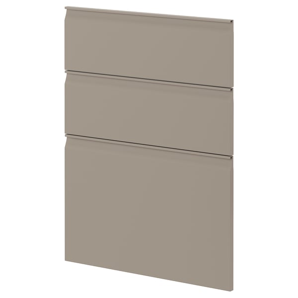 METOD 3 faces pr lave-vaisselle, Upplöv beige foncé mat, 60 cm