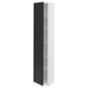 METOD Armoire avec tablettes, blanc/Nickebo anthracite mat, 40x37x200 cm