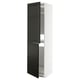 METOD Armoire pour réfrig./congélateur, blanc/Bodbyn noir, 60x60x220 cm