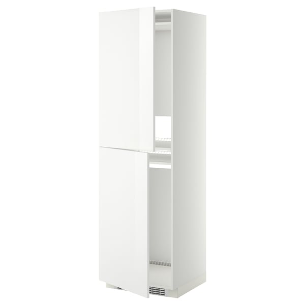 METOD Armoire pour réfrig./congélateur, blanc/Ringhult blanc, 60x60x200 cm