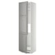 METOD Armoire réfr/cong 2ptes, blanc/Bodbyn gris, 60x60x220 cm