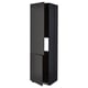 METOD Armoire réfr/cong 2ptes, noir/Nickebo anthracite mat, 60x60x220 cm