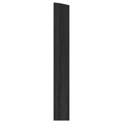 METOD Baguette de finition verticale, effet bois noir, 220 cm