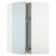 METOD Élément angle mural+rangement pivot, blanc/Kallarp bleu gris clair, 68x100 cm