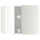 METOD Élément angle mural+rangement pivot, blanc/Ringhult blanc, 68x60 cm