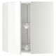 METOD Élément angle mural+rangement pivot, blanc/Ringhult blanc, 68x80 cm
