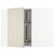 METOD Élément angle mural+rangement pivot, blanc/Stensund beige, 68x60 cm