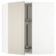 METOD Élément angle mural+rangement pivot, blanc/Stensund beige, 68x80 cm