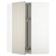 METOD Élément angle mural+rangement pivot, blanc/Stensund beige, 68x100 cm
