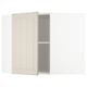 METOD Élément mural angle + tablettes, blanc/Stensund beige, 68x60 cm