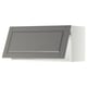 METOD Élément mural horizontal, blanc/Bodbyn gris, 80x40 cm