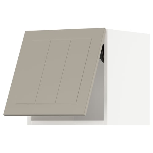 METOD Élément mural horizontal, blanc/Stensund beige, 40x40 cm