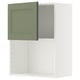 METOD Élément mural pour micro-ondes, blanc/Axstad gris vert, 60x80 cm