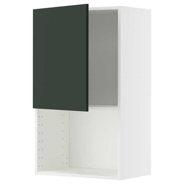 METOD Élément mural pour micro-ondes, blanc/Havstorp vert profond, 60x100 cm