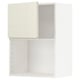 METOD Élément mural pour micro-ondes, blanc/Voxtorp beige clair brillant, 60x80 cm