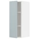 METOD Élément mural + tablettes, blanc/Kallarp bleu gris clair, 30x80 cm