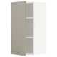 METOD Élément mural + tablettes, blanc/Stensund beige, 40x80 cm