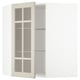 METOD Élt mur ang+tblts/pte vit, blanc/Stensund beige, 68x80 cm