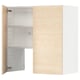 METOD Élt mur pr hotte av tabl/pte, blanc/Askersund effet frêne clair, 80x80 cm