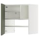 METOD Élt mur pr hotte av tabl/pte, blanc/Axstad gris vert, 60x60 cm