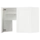 METOD Élt mur pr hotte av tabl/pte, blanc Enköping/blanc effet bois, 80x60 cm