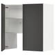 METOD Élt mur pr hotte av tabl/pte, blanc/Nickebo anthracite mat, 80x80 cm