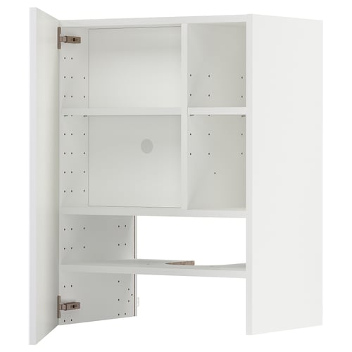 METOD Élt mur pr hotte av tabl/pte, blanc/Ringhult blanc, 60x80 cm