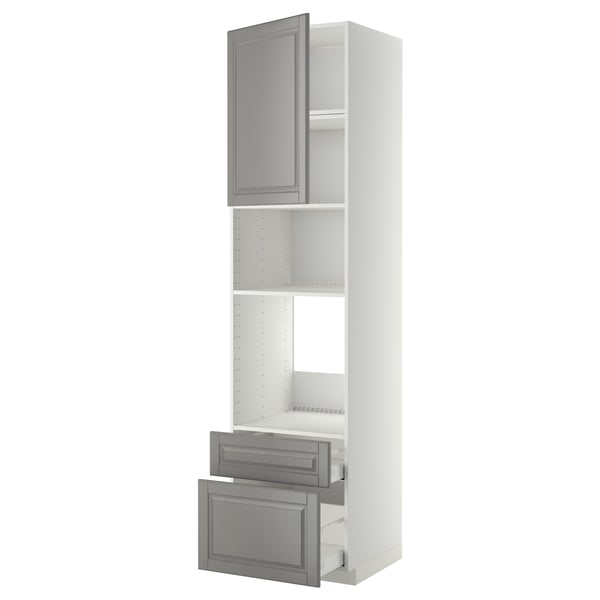 METOD / MAXIMERA Armoire four/micro-ondes+porte/2tir