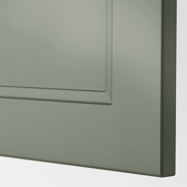 METOD / MAXIMERA Élément bas 2 faces/3 tiroirs, blanc/Axstad gris vert, 80x37 cm