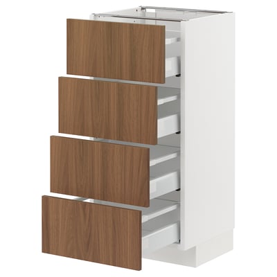METOD / MAXIMERA Élément bas 4 faces/4 tiroirs