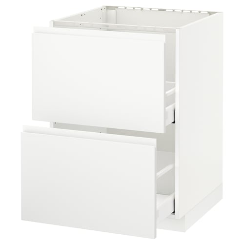 METOD / MAXIMERA Élément bas évier + 2faces/2tiroirs