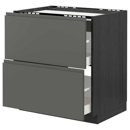 METOD / MAXIMERA Élément bas table cuisson/2fcs/2tir
