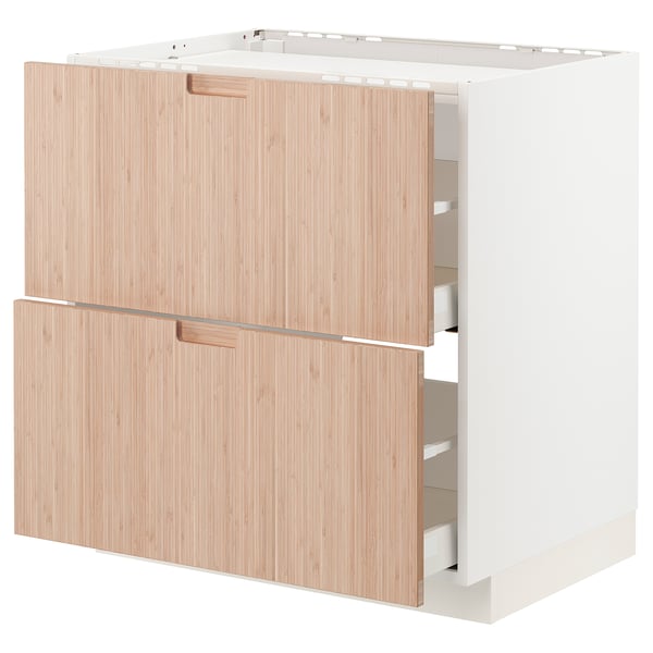 METOD / MAXIMERA Élément bas table cuisson/2fcs/2tir