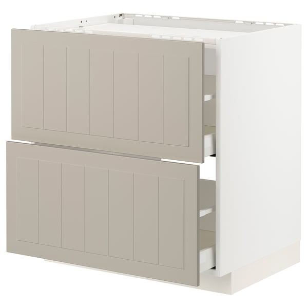 METOD / MAXIMERA Élément bas table cuisson/2fcs/2tir