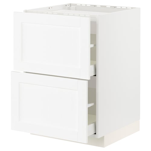 METOD / MAXIMERA Élément bas table cuisson/2fcs/2tir