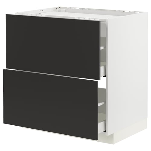 METOD / MAXIMERA Élément bas table cuisson/2fcs/2tir