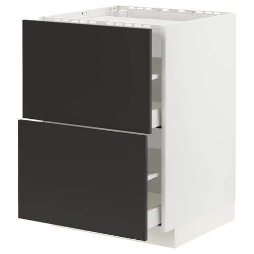 METOD / MAXIMERA Élément bas table cuisson/2fcs/2tir