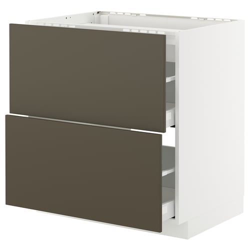 METOD / MAXIMERA Élément bas table cuisson/2fcs/2tir